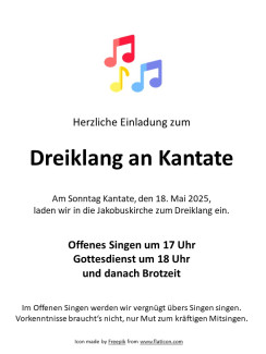 Dreiklang an Kantate