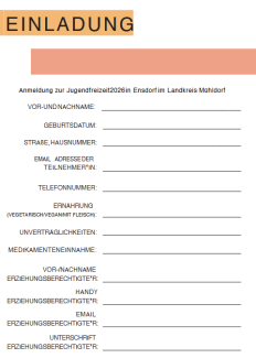 Jugendfreizeit