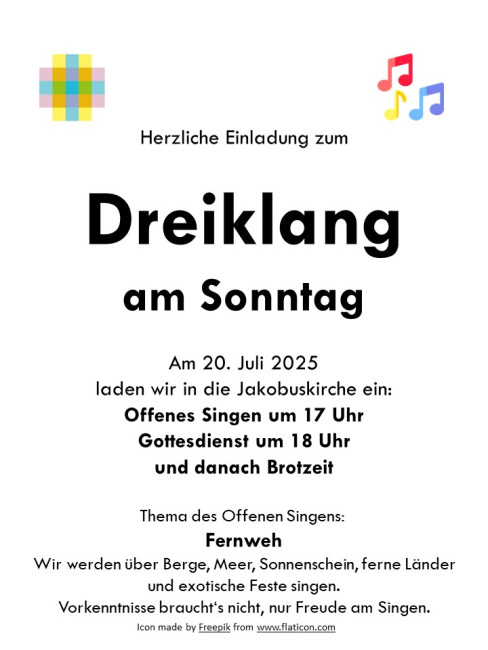 Dreiklang am Sonntag